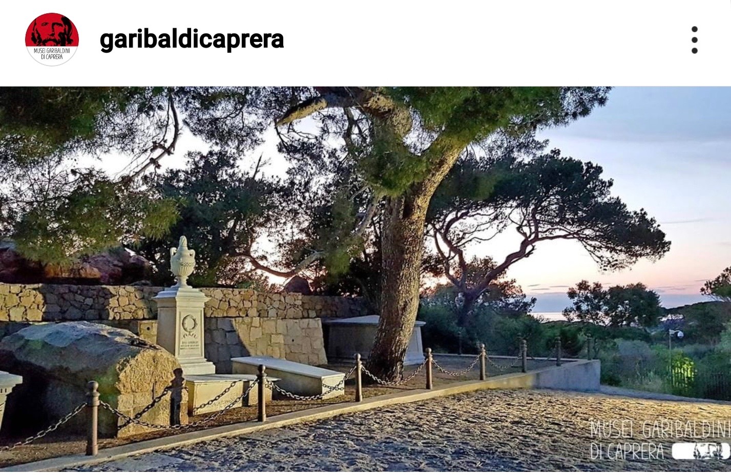 casa di Garibaldi sull'isola di Caprera