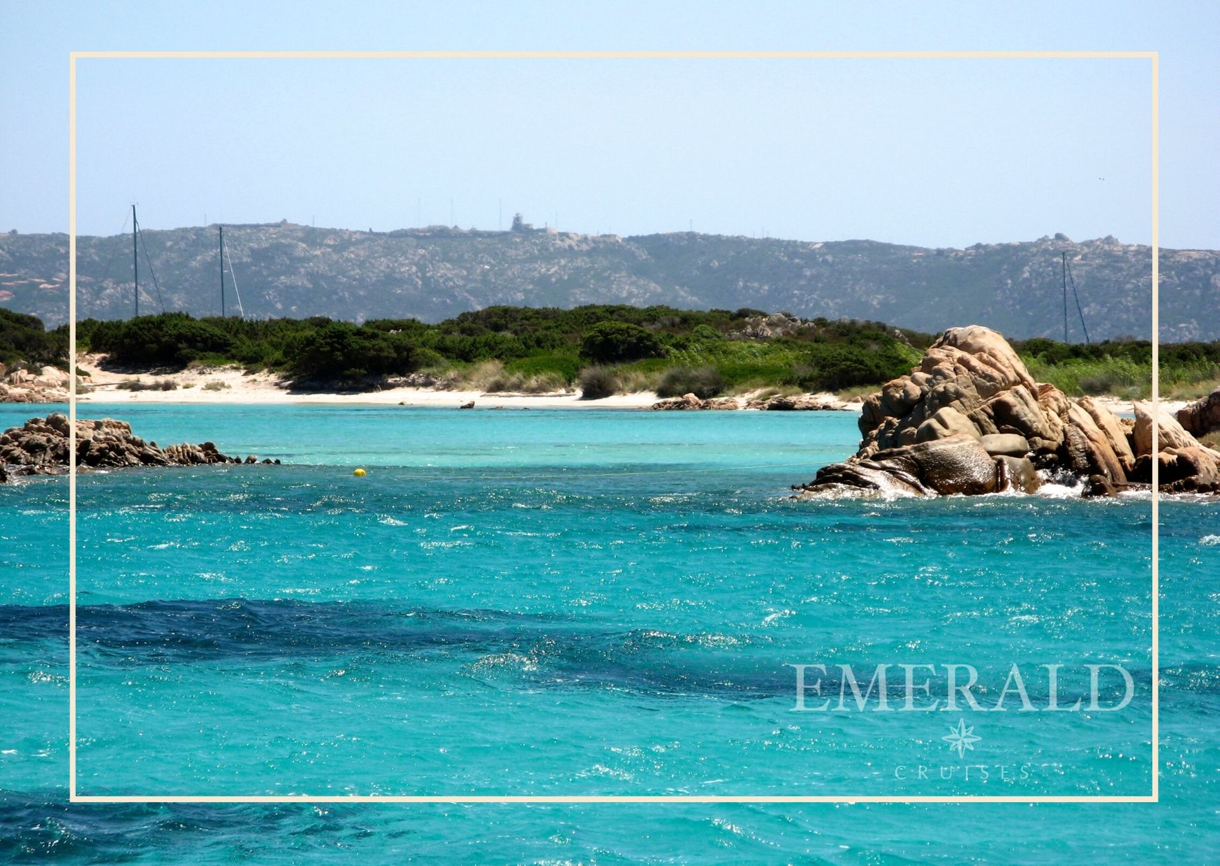 landscape of budelli island sardinia