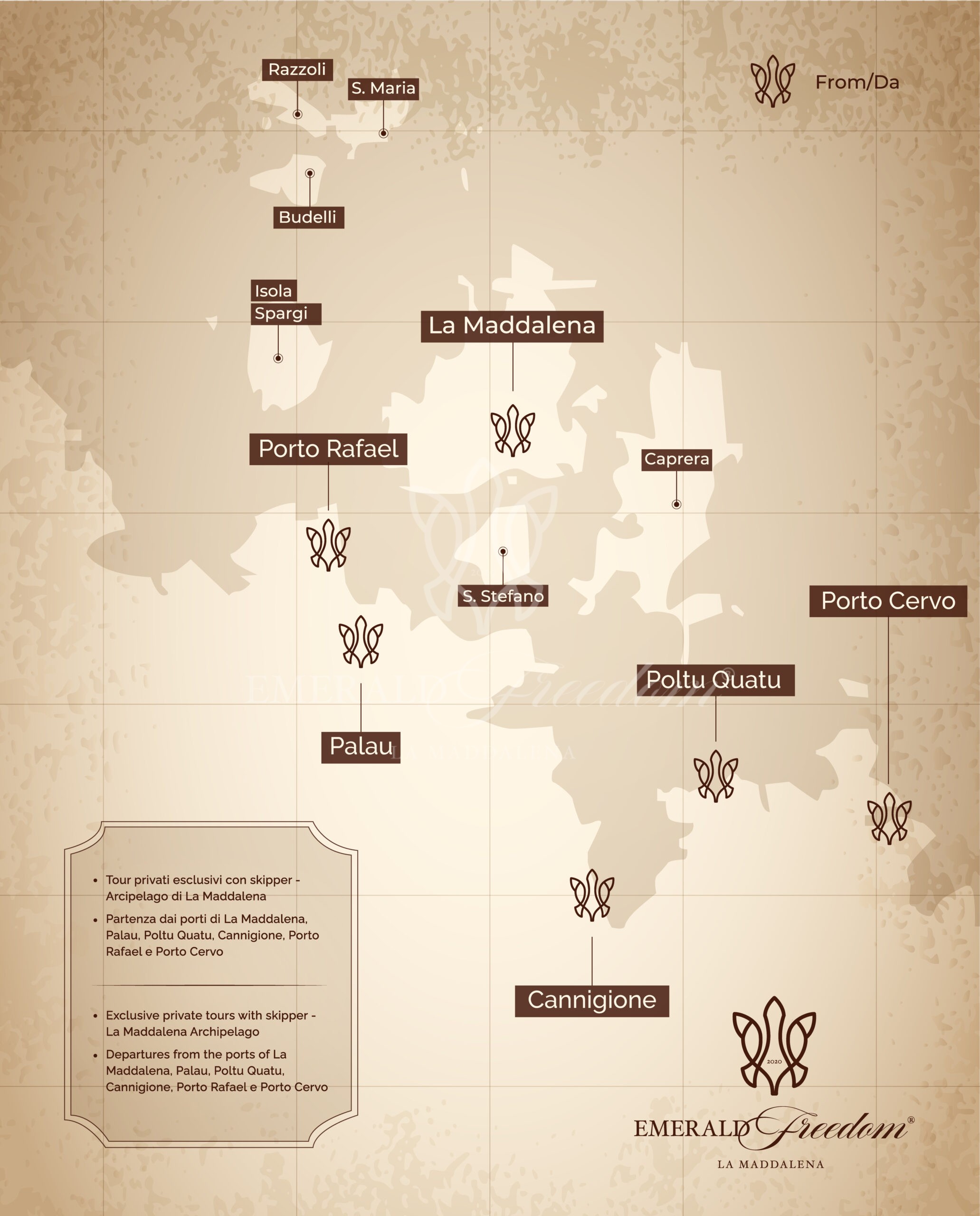 La Maddalena Daily Boat Tour - Emerald Freedom La Maddalena La Maddalena Daily Boat Tour - Emerald Freedom La Maddalena